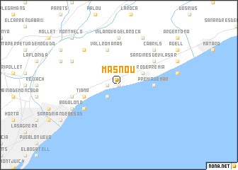 map of Masnou