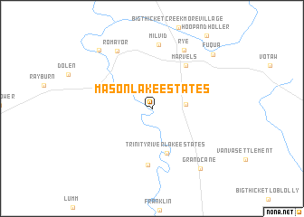 map of Mason Lake Estates