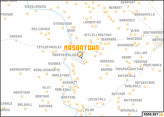 map of Masontown