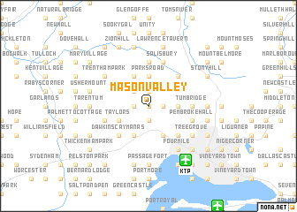 map of Mason Valley