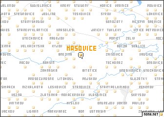 map of Mašovice