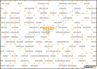 map of Mašov