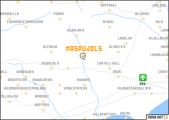 map of Maspujols