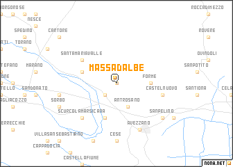 map of Massa dʼAlbe