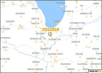 map of Massada