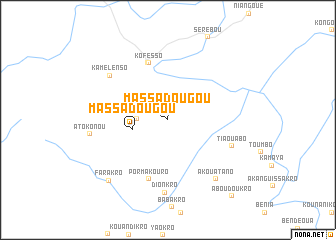 map of Massadougou