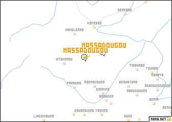 map of Massadougou