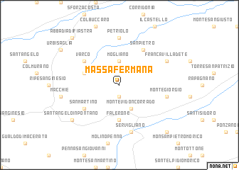 map of Massa Fermana