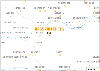 map of Mas Saint-Chély