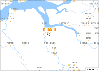 map of Massaï