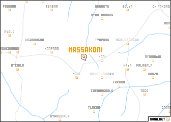 map of Massakoni