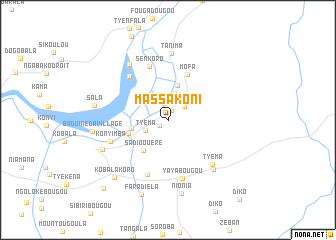 map of Massakoni