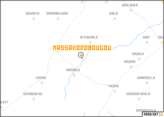 map of Massakorobougou