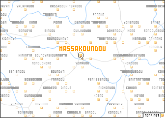 map of Massakoundou