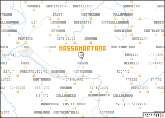 map of Massa Martana