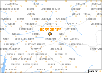 map of Massanges