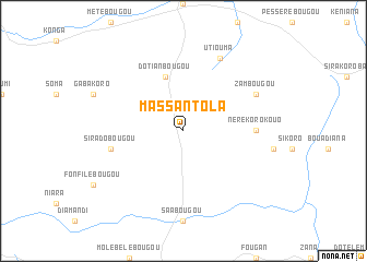 map of Massantola