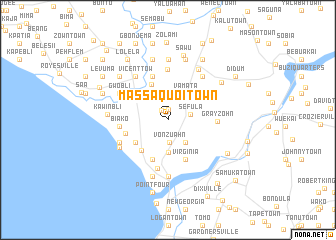 map of Massaquoi Town