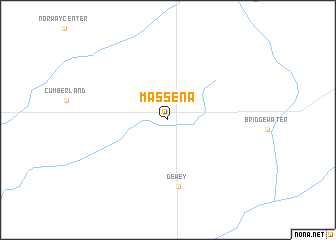 map of Massena