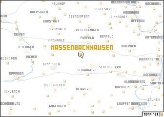 map of Massenbachhausen