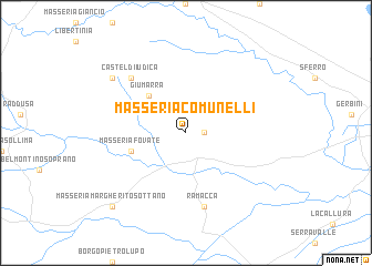 map of Masseria Comunelli