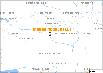 map of Masseria Comunelli