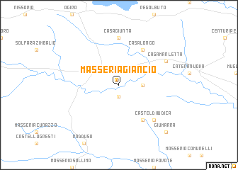 map of Masseria Giancio