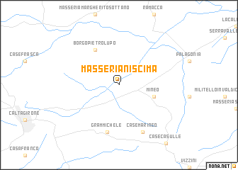 map of Masseria Niscima