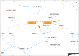 map of Masseria Priore