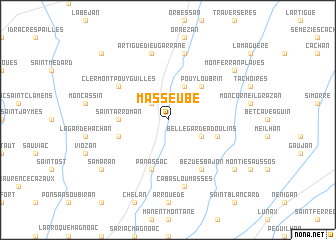 map of Masseube