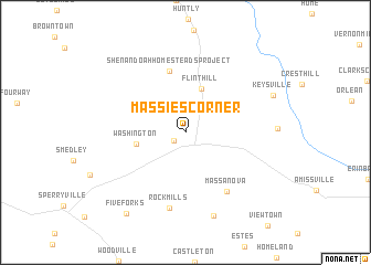 map of Massies Corner