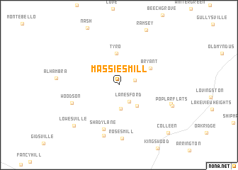 map of Massies Mill