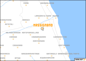map of Massignano