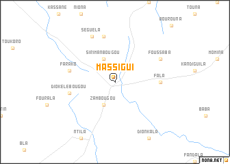 map of Massigui