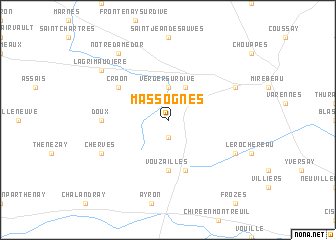 map of Massognes