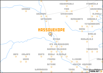 map of Massouékopé
