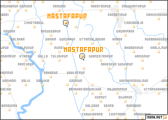 map of Mastafāpur