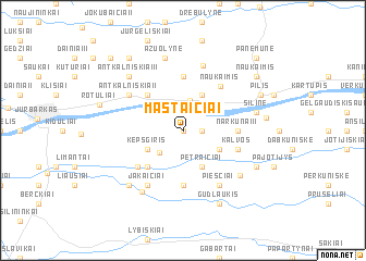 map of Maštaičiai