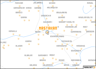 map of Mastakān