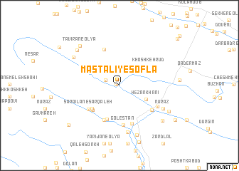 map of Mast ‘Alī-ye Soflá