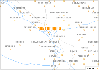 map of Mastānābād