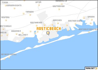 map of Mastic Beach