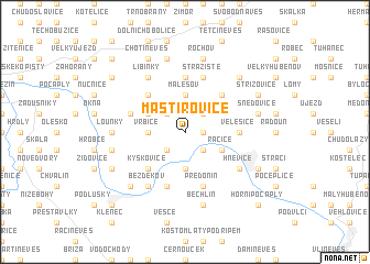 map of Mastířovice