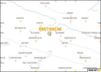 map of Mastishche