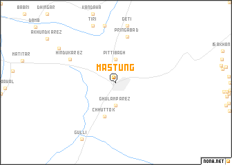 map of Mastung