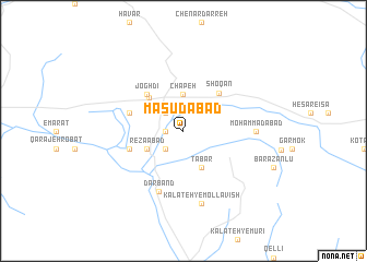 map of Mas‘ūdābād