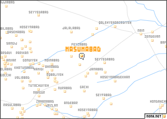 map of Ma‘şūmābād