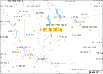 map of Ma‘şūmābād