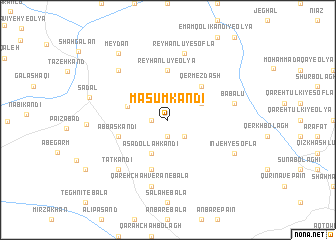 map of Ma‘şūm Kandī