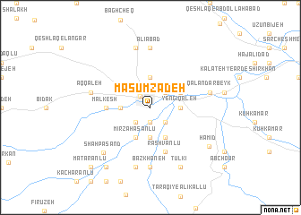 map of Ma‘şūmzādeh